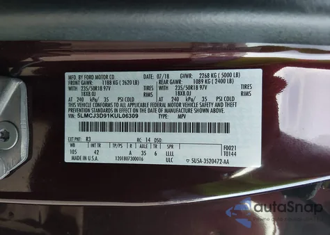 2019 Lincoln Mkc Reserve from USA, damaged, VIN 5LMCJ3D91KUL06309